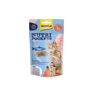 Вітамінні ласощі для котів GimCat Nutri Pockets Лосось + Мультивітамін 60 г