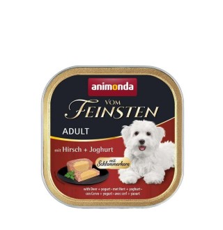 Вологий корм для собак Animonda Vom Feinsten Adult 150 г - оленина з йогуртом