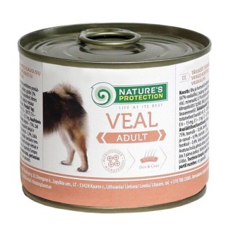 Вологий корм для собак Nature's Protection Adult 200 г - телятина