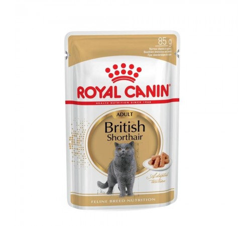 Вологий корм для котів породи британська короткошерста Royal Canin British Shorthair Adult Gravy pouch 85 г