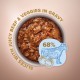 Вологий корм для дорослих собак малих порід собак Club 4 Paws Premium Selection pouch 85 г (яловичина та овочі)