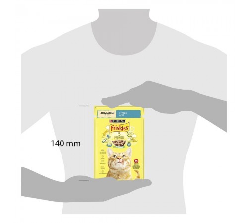 Вологий корм пауч для котів Friskies pouch, 85г (тунець)