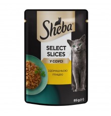 Вологий корм для котів Sheba Select Slices pouch 85 г - домашня птиця