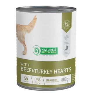 Вологий корм для собак Nature's Protection Adult 800 г - яловичина та індичка