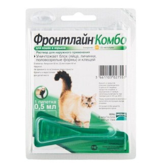 Краплі на холку Boehringer Ingelheim Frontline Combo від 2 кг, 1 піпетка - rds