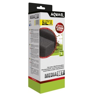 Губка Aquael «Media Set Standard» 2 шт. (для внутрішнього фільтра Aquael Turbo Filter 1000 / 1500 / 2000)