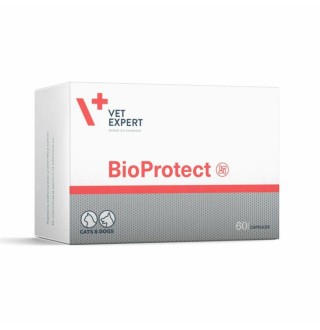 Харчова добавка для котів і собак VetExpert BioProtect, 60 капсул