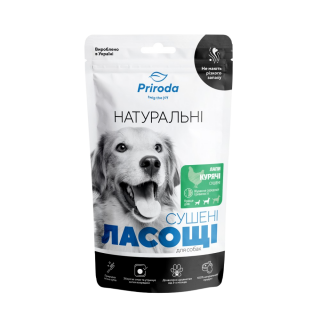 Ласощі для собак Природа Лапи сушені 100 г - курка