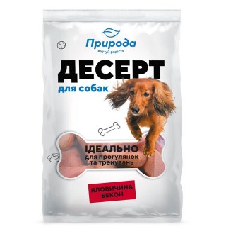 Ласощі для собак Природа Десерт «Яловичина-бекон» 550 г
