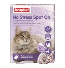 Краплі на холку для котів Beaphar «No Stress Spot On», 3 пипетки (заспокійливий засіб)