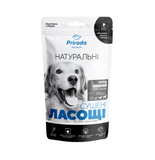 Ласощі для собак Природа Шлунок сушений слайсами 100 г - качка