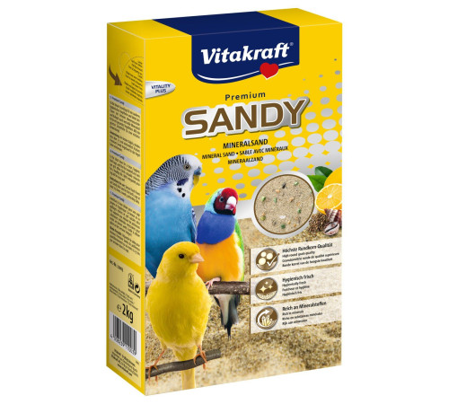 Пісок для птахів Vitakraft «Sandy Mineralsand» 2 кг