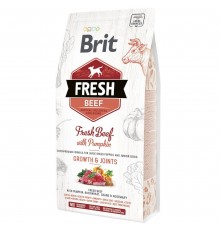 Сухий корм для цуценят Brit Fresh Puppy Junior Growth & Joints 2,5 кг - яловичина та гарбуз