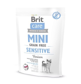 Сухий корм для собак мініатюрних порід з чутливим травленням Brit Care Mini GF Sensitive 400 г (оленина)