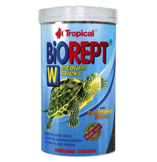 Сухий корм для водоплавних черепах Tropical в паличках «Biorept W» 500 мл