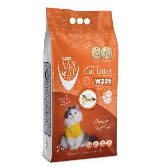 VanCat Cat Litter Orange - бентонітовий наповнювач для котячого туалету з ароматом апельсина, 5кг