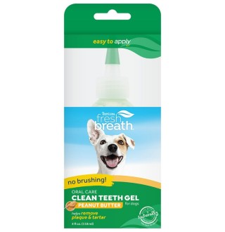 TropiClean Fresh Breath Oral Care Gel Clean Teeth Peanut Butter - гель для чищення зубів з ароматом арахісового масла для собак, 59мл