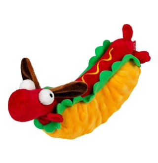 Іграшка для собак GiGwi Foody Friends Хот Дог з пищалкою | 24 см