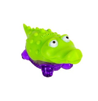 Іграшка для собак Крокодил з пищалкою GiGwi Suppa Puppa 9 см (гума)