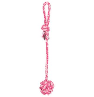 Іграшка для собак Trixie М'яч плетений з ручкою 50 см, d=7 см (текстиль, кольори в асортименті)