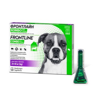 Краплі на холку для собак Boehringer Ingelheim Frontline Combo від 20 до 40 кг, 1 шт