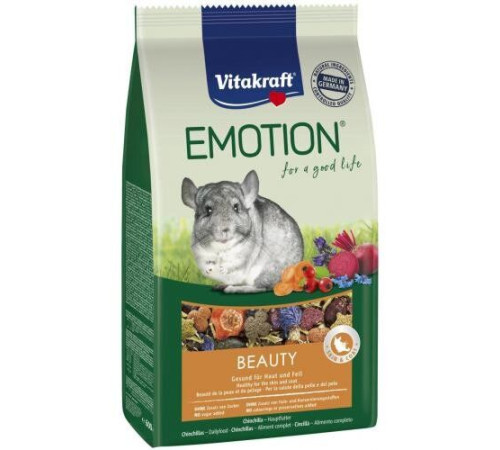 Корм для шиншил Vitakraft «Emotion Beauty Selection» 600 г (для шкіри та шерсті)