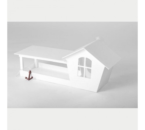 Годівниця для птахів House for Birds Будиночок 15х36х12,5 см - білий