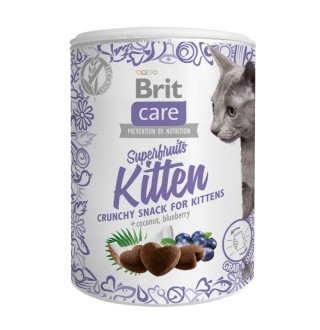 Ласощі для кошенят Brit Care Crunchy Cracker Superfruits 100 г - курка, кокос і чорниця