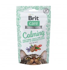 Ласощі для котів Brit Care Crunchy Cracker Calming 50 г - курка, котяча м’ята і ягоди годжі