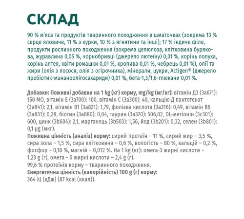 Набір 3+1 вологий беззерновий корм для котів з чутливим травленням Optimeal, 340 г (індичка та ягня)