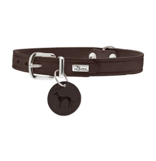 Нашийник для собак Hunter Aalborg 28-33 см / 14 мм - темно-коричневий