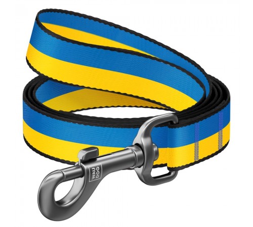Повідець WAUDOG Nylon з малюнком «Colors of freedom» S 122 cм/15 мм