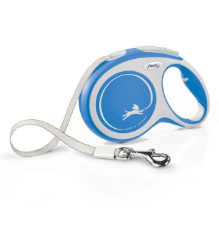 Повідець-рулетка Flexi NEW COMFORT зі стрічкою L 8 м / 50 кг (синя)