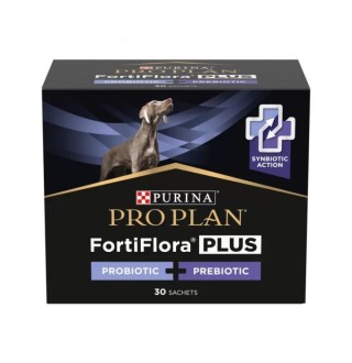 Purina Pro Plan Veterinary Diets FortiFlora Plus - кормова добавка з пробіотиком і пребіотиком для підтримки мікрофлори ШКТ у собак та цуценят, 60г