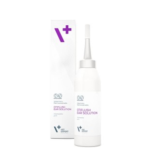 Розчин для промивання вух у собак та котів VetExpert OtiFlush, 125 мл (хлоргексидин)