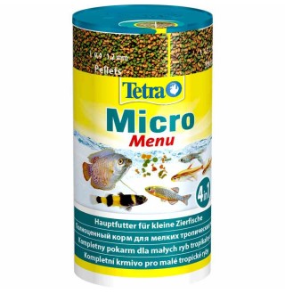 Сухий корм для дрібних акваріумних риб Tetra в гранулах Tetra Micro Menu 100 мл/65 г (для всіх акваріумних риб)