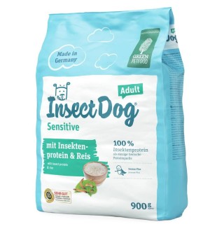 Сухий корм для собак Green Petfood InsectDog Adult Sensitive 900 г - комахи та рис