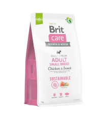 Сухий корм для собак Brit Care Dog Sustainable Adult Small Breed 7 кг - курка та комахи