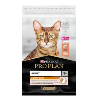 Purina Pro Plan Derma Care - сухий корм з лососем для здоров'я шкіри та краси шерсті у дорослих котів, 10кг