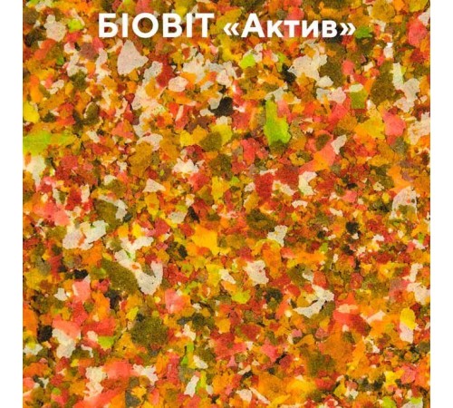 Сухий корм для акваріумних риб Природа в пластівцях Біовіт «Актив» 10 г (для всіх акваріумних риб)