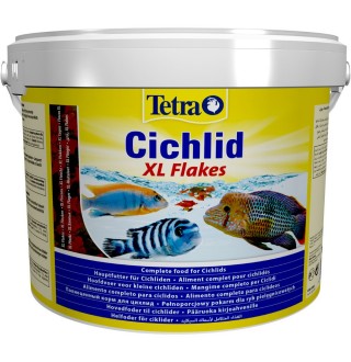 Сухий корм для акваріумних риб Tetra в пластівцях «Cichlid XL Flakes» 10 л (для всіх цихлід)