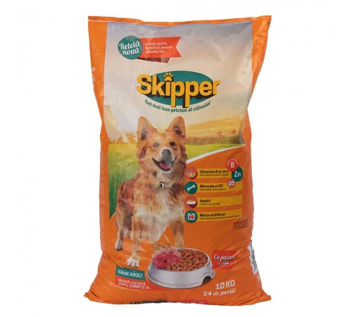 Сухий корм для собак SKIPPER 10 кг (курка та яловичина)