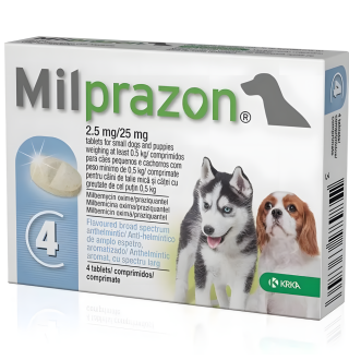 Milprazon by KRKA - Мілпразон антигельмінтні пігулки широкого спектру дії для собак, до 5кг