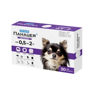 Таблетки для собак COLLAR Superium Панацея від 0,5 до 2 кг, 1 шт