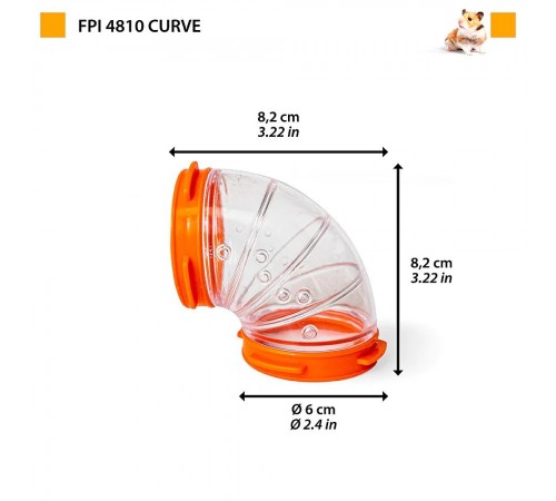 Тунель для гризунів Ferplast «Fpi 4810 Curve» 8,2 см / d = 6 см