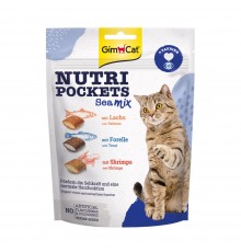 Вітамінні ласощі для котів GimCat Nutri Pockets Морський мікс 150 г