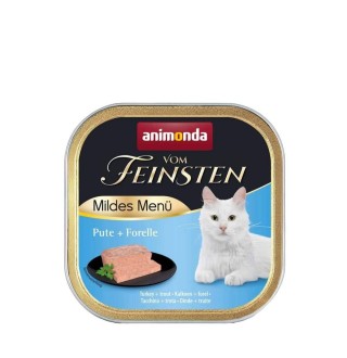 Animonda Vom Feinsten Adult Turkey Trout - вологий корм паштет з індичкою і фореллю для котів з чутливим травленням, 100г