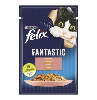Вологий корм для котів Felix Fantastic 85 г - лосось