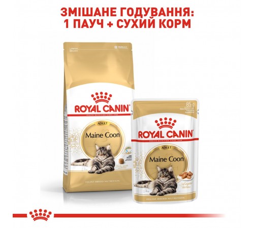 Вологий корм для котів породи мейн-кун Royal Canin Maine Coon Adult Gravy pouch 85 г