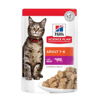 Вологий корм для котів Hill's Science Plan Adult 1-6 pouch 85 г - яловичина